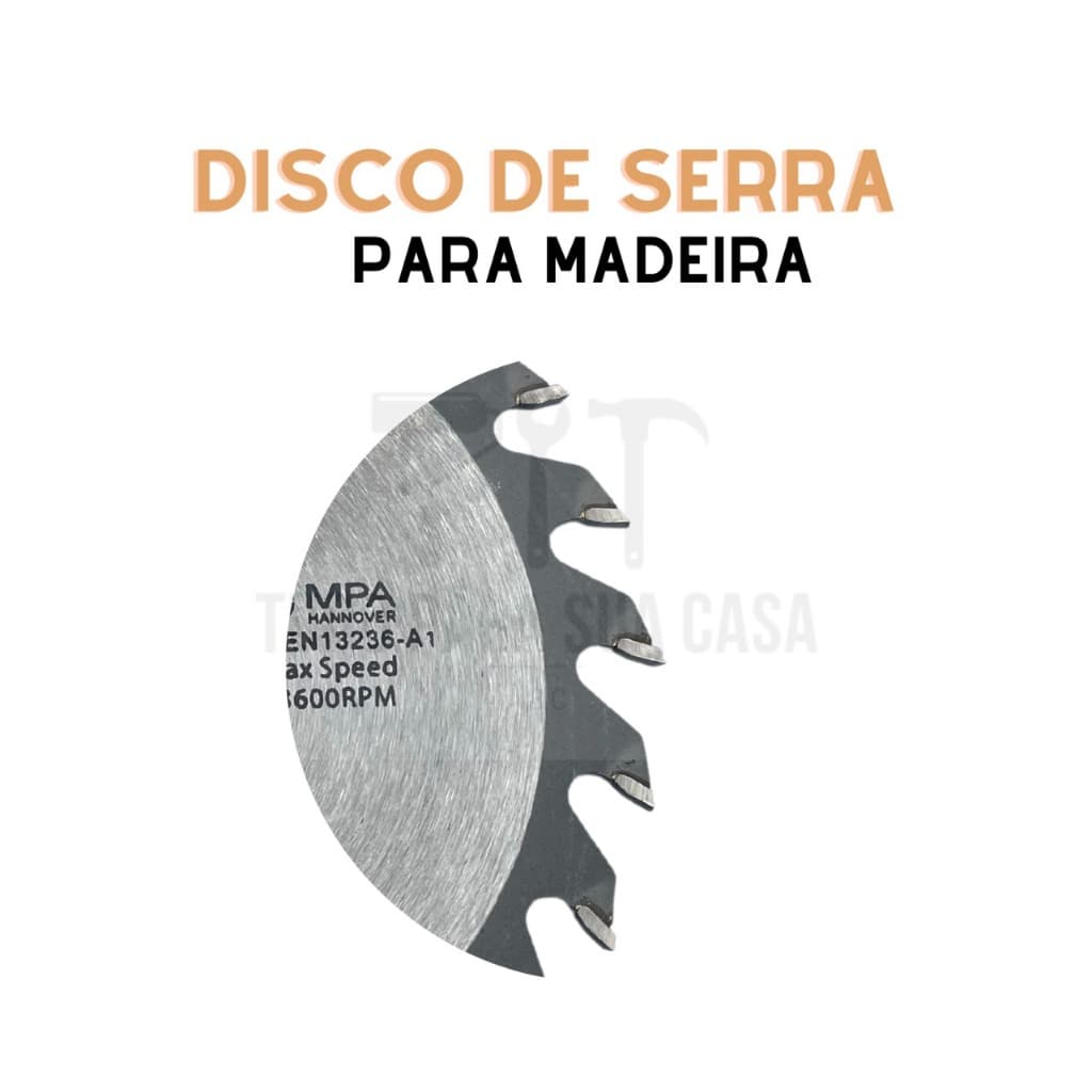 Disco de Widia para cortar madeira - 110mm x 24 dentes -14.000 RPM