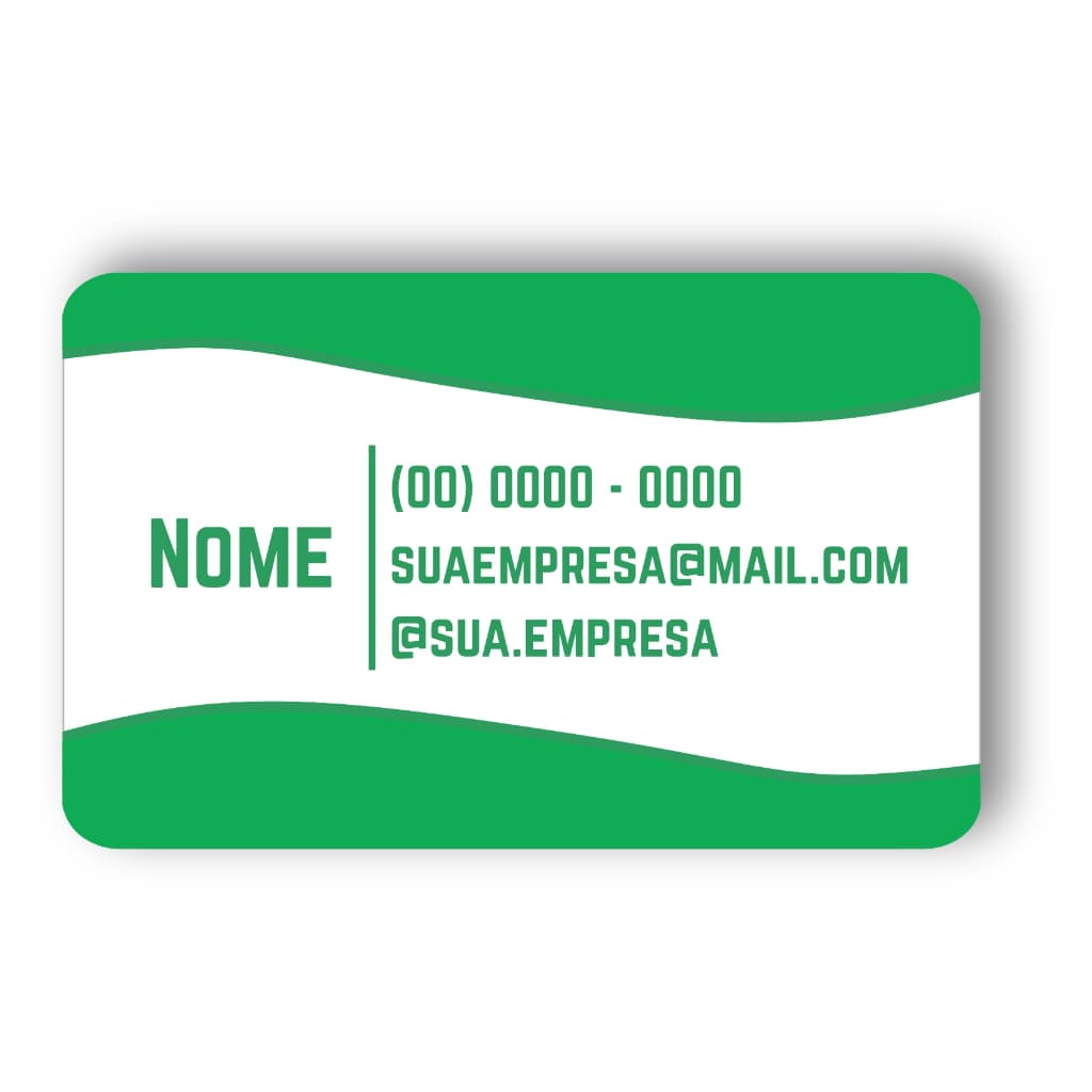 03 Carteirinhas Personalizadas em PVC frente e verso + Arte Grátis