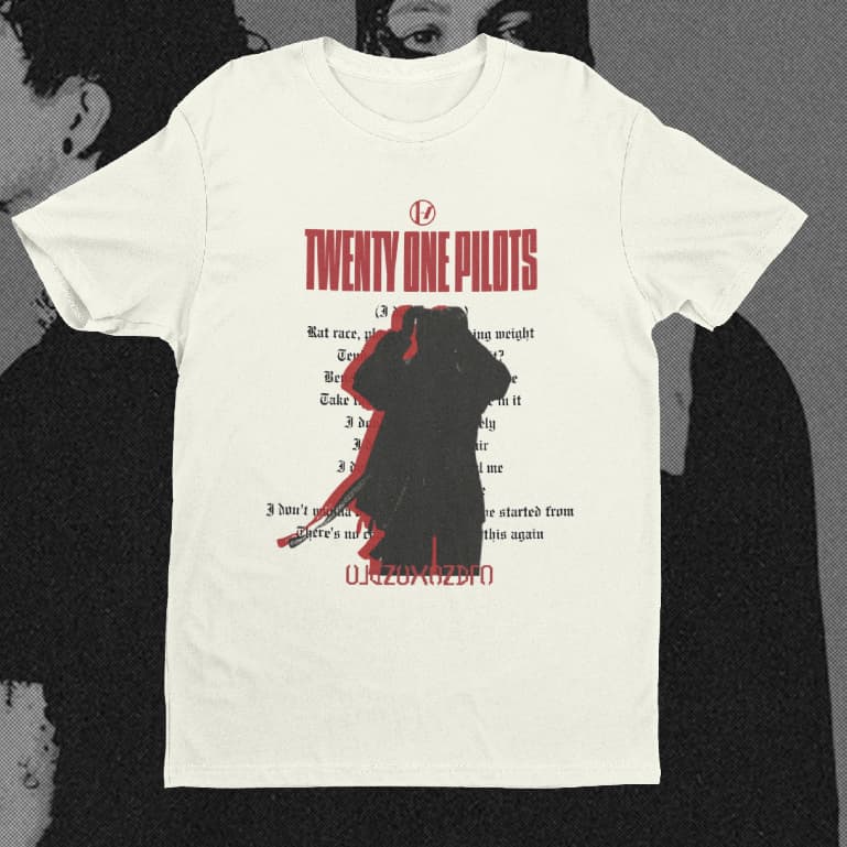 CAMISETA CLANCY TWENTY ONE PILOTS ALGODÃO