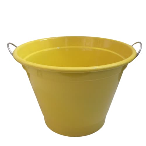 Balde de Gelo 6 Litros Amarelo em Alumínio