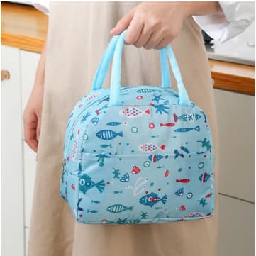 Bolsa Térmica Feminina Porta Marmita Lanche Bebida Bolsa Estampada