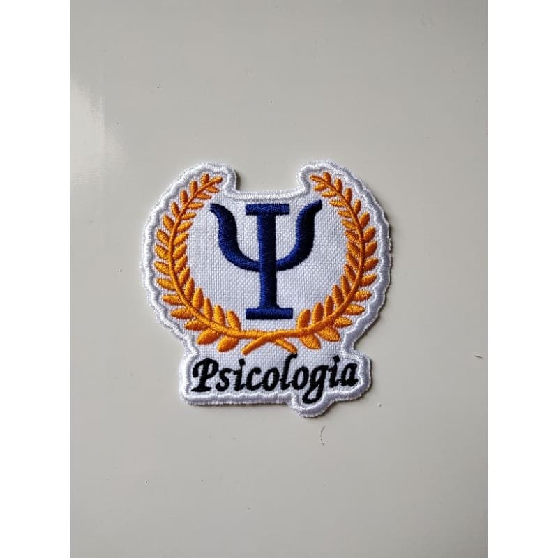 PATCH BORDADO TERMOCOLANTE-LOGO-CURSO-PSICOLOGIA