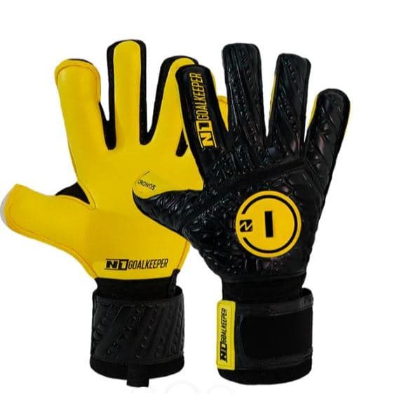 Luva de Goleiro Profissional N1 Cronos Amarela + Meia - Envio Mesmo DIA