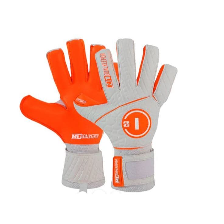 Luva de Goleiro Profissional N1 Cronos Laranja + Meia Antiderrapante  - Envio Mesmo DIA