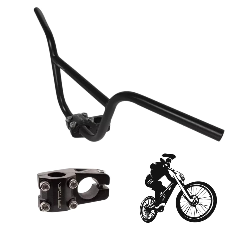 Kit GTA Guidão e Suporte de Guidão Mesa Para Bicicleta BMX