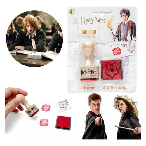 Carimbo Selo Carta Hogwarts Harry Potter 1 Carimbo com 1 Almofada - Leoarte