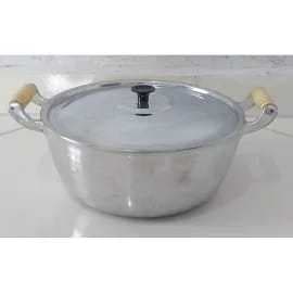 Panela Alumínio Batido Polido ou Preta Craquelada Grosso Nº 14 ao 26 cm ou Caldeirão Avulso Com Tampa.