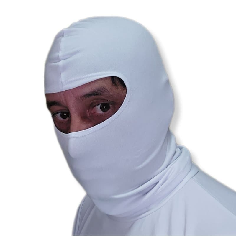 Balaclava Touca Ninja Branca Unissex Sol Frio Ciclismo Moto