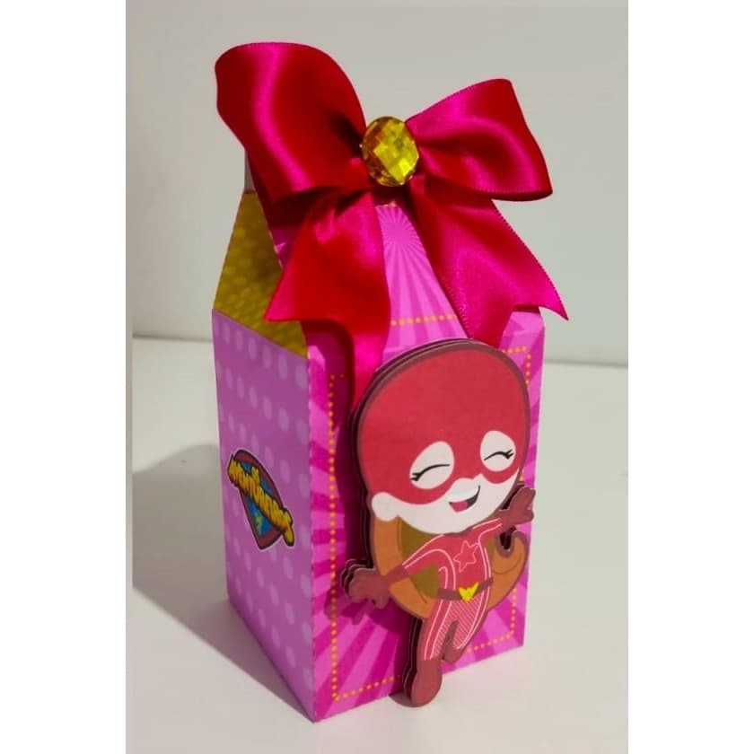 KIT 10 CAIXAS MILKS OS AVENTUREIROS MENINA - LEMBRANCINHA DE ANIVERSÁRIO
