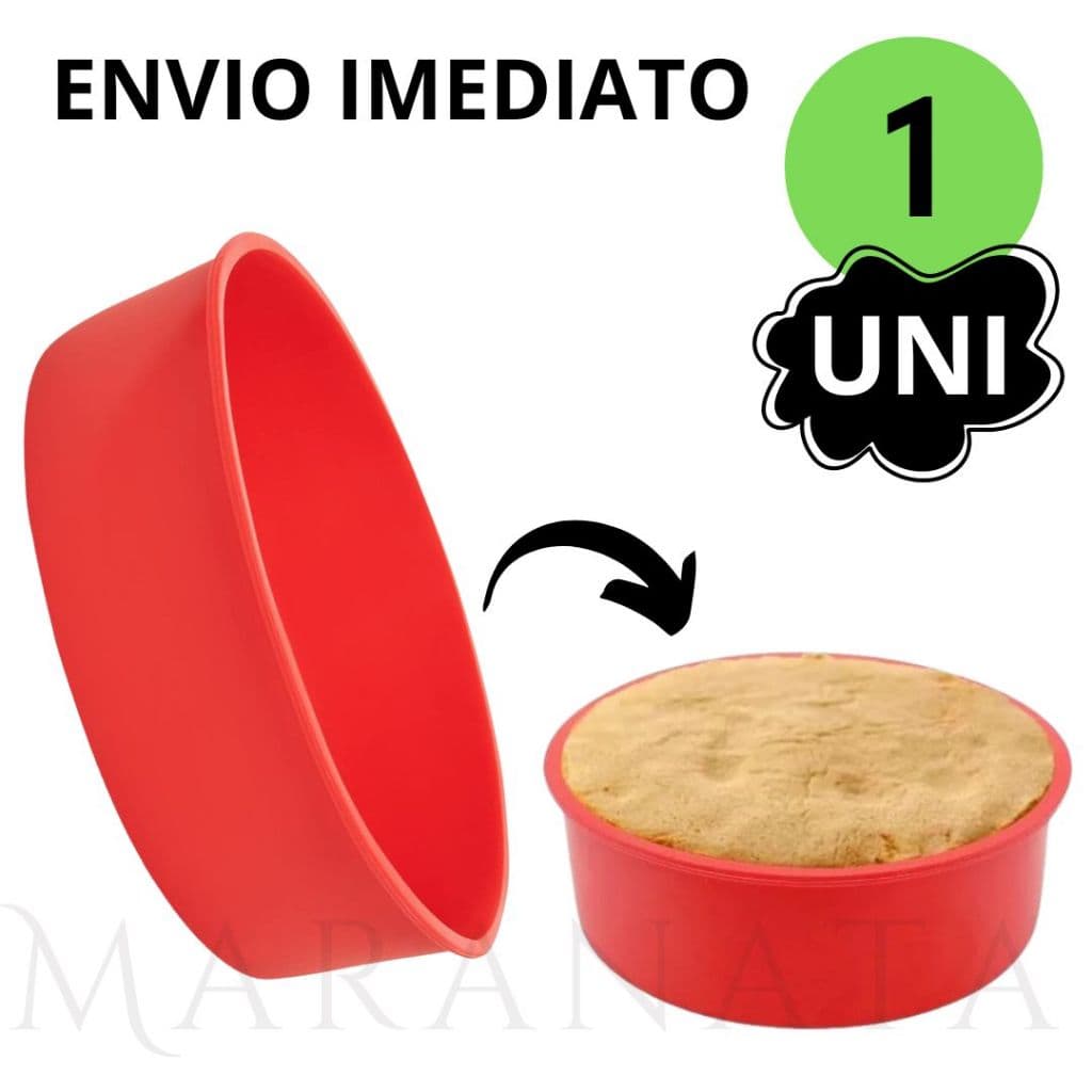 Forma De Silicone Redonda Lisa Para Bolo, Pudim, Torta Cozinha Culinária