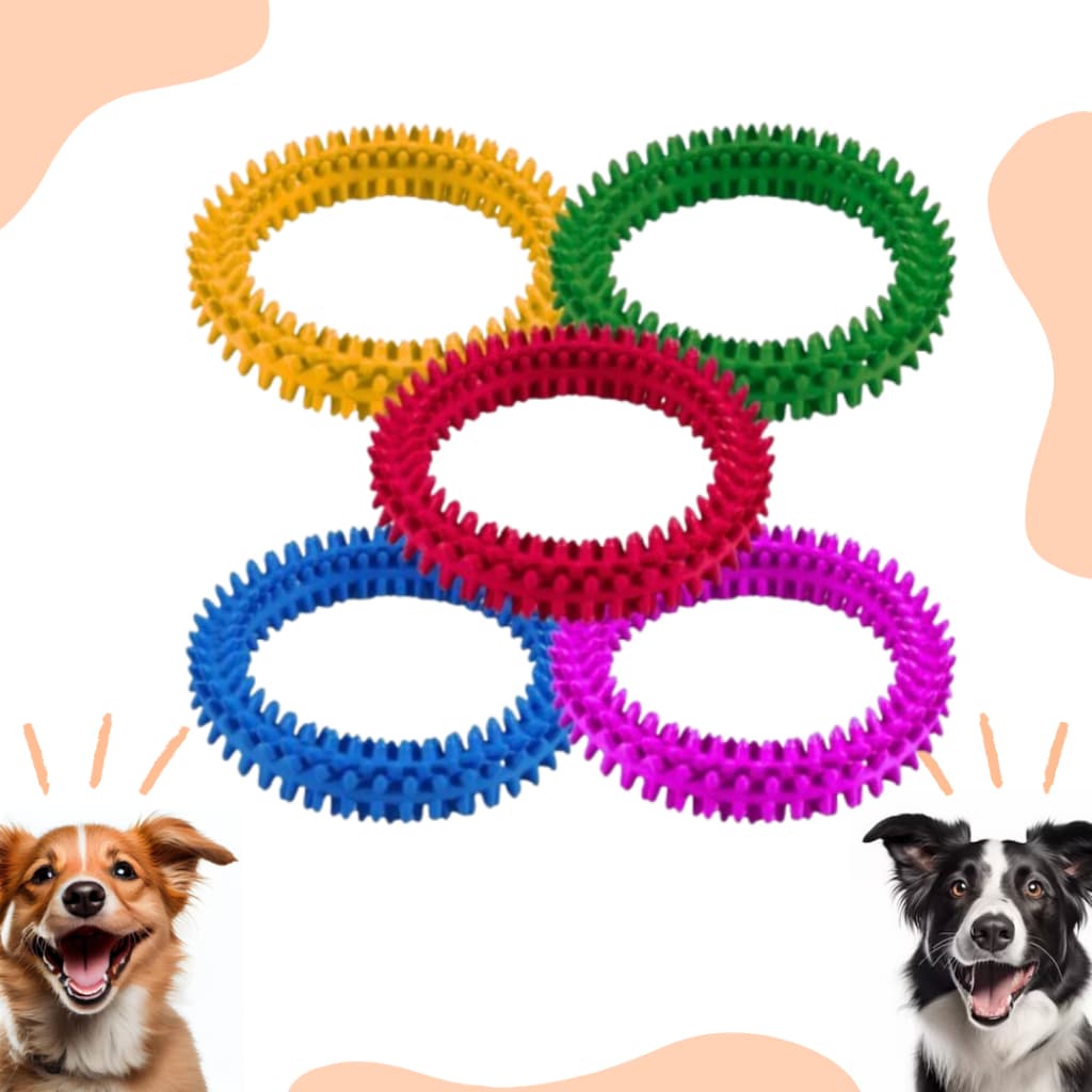 Brinquedo Para Cachorro Massageador Mordedor Anemona Para Cachorro Pet 11 cm