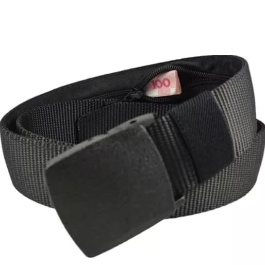 Cinto Com Bolso Anti Roubo Fivela De Plástico Antialérgico