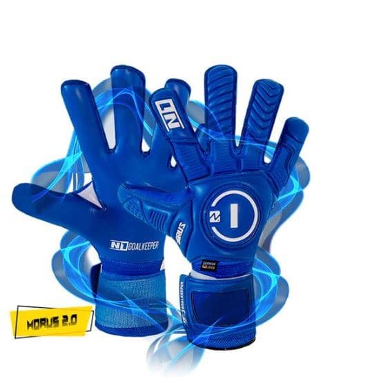 Luva de Goleiro Profissional N1 Horus Blue 2.0 + Meia Antiderrapante - Envio Mesmo Dia