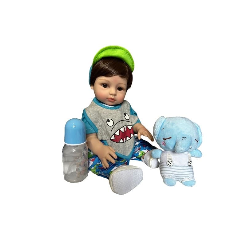 Bebe Reborn Menino Silicone 47 Cm Davi- Pronta Entrega drikakids