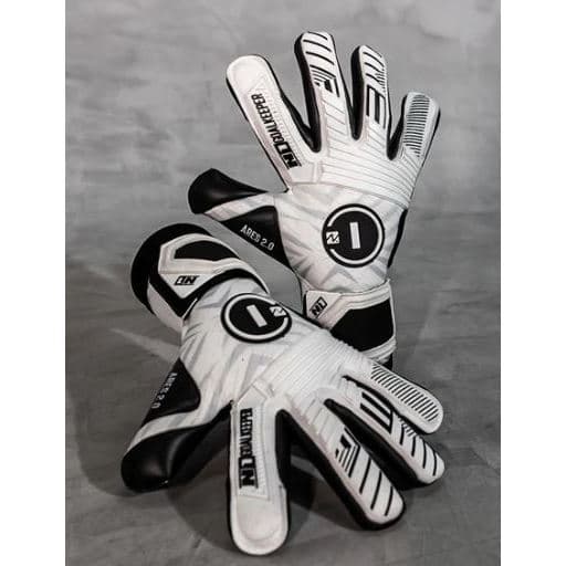 Luva de Goleiro Profissional N1 Ares White 2.0 + Meia Antiderrapante - Envio Mesmo DIA