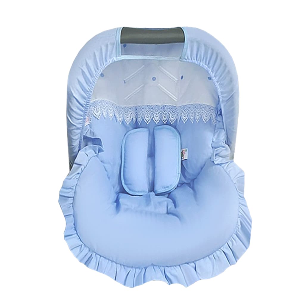 Capa para Bebê Conforto Completa Com Protetores de cinto E Capota Protetora Solar Algodão