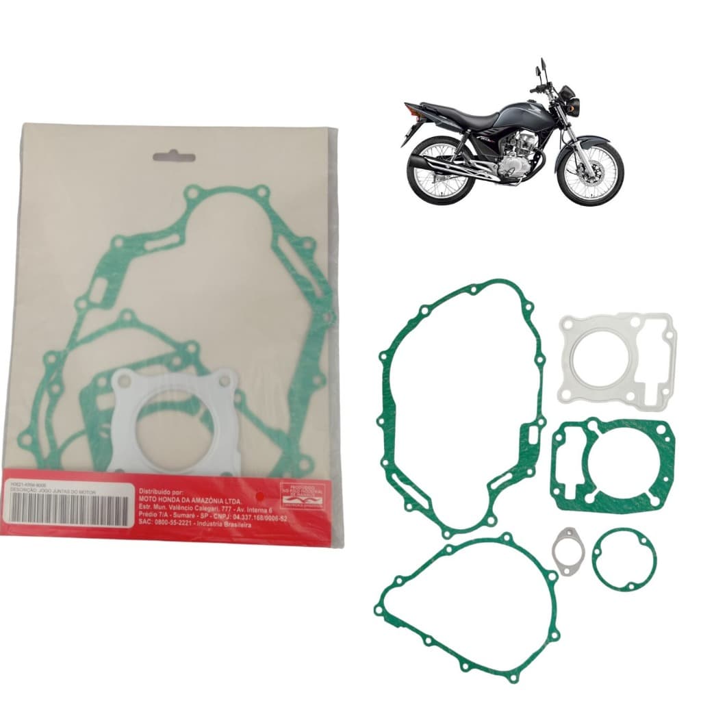 Jogo de Juntas Honda CG Titan Fan Start 150 e NXR Bros 125/150 - Original Honda