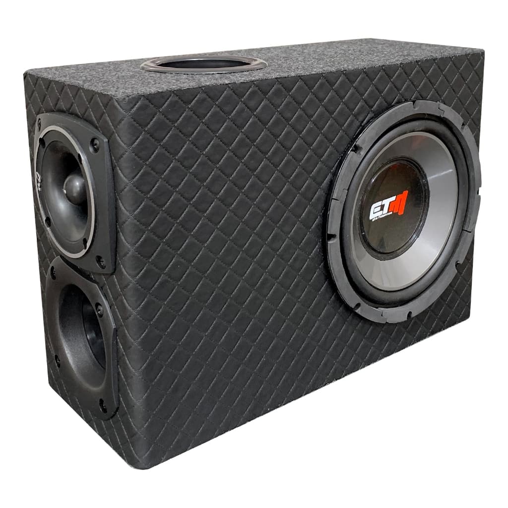 Caixa Som Automotivo Pequena Subwoofer 8 Polegadas Slim Grave Carro Corneta Tuiter Driver Tweeter