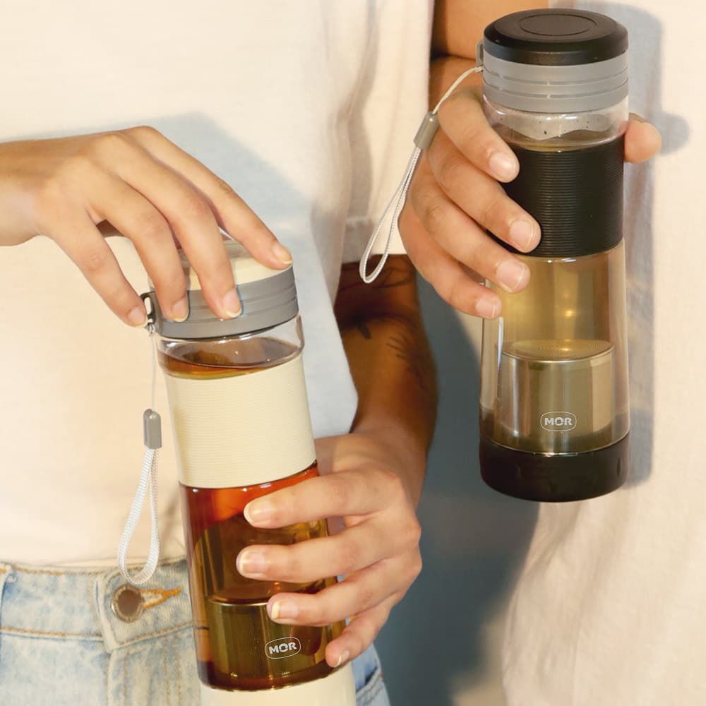 Garrafa com Infusor Chá Preta 550ml - MOR Água - Chá - Cozinha