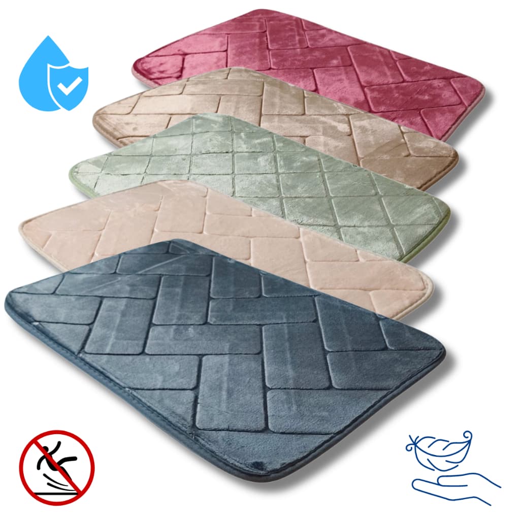 Tapete de Banheiro Antiderrapante Super Premium Grécia 60x40cm Material Premium Confortavel Cores