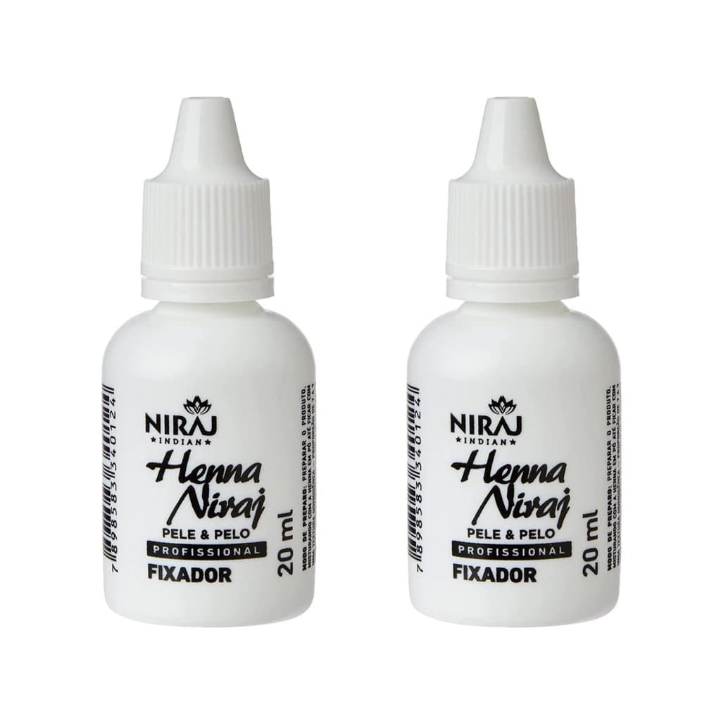 Kit 2 Fixador de Henna Profissional Niraj 20ml