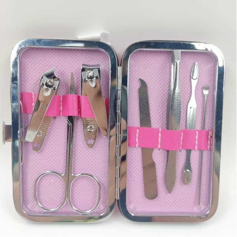 Kit Com 7 Peças Estojo De Acessórios Para Unhas