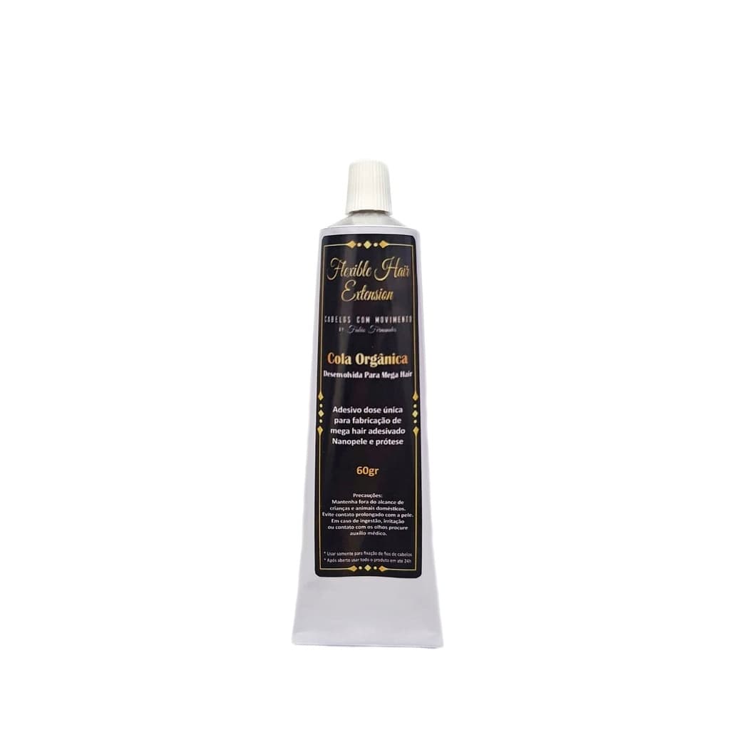 Gel Cola Orgânico Para Fabricação Mega Hair e Prótese Capilar 60g