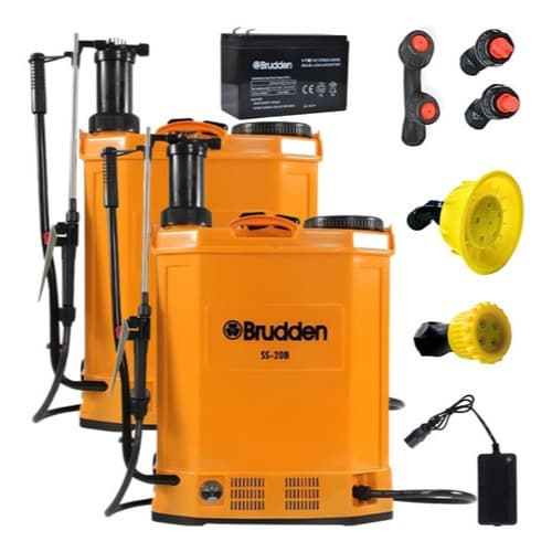 2 Uni Pulverizador Elétrico Bateria Manual Ss20b 20l Brudden