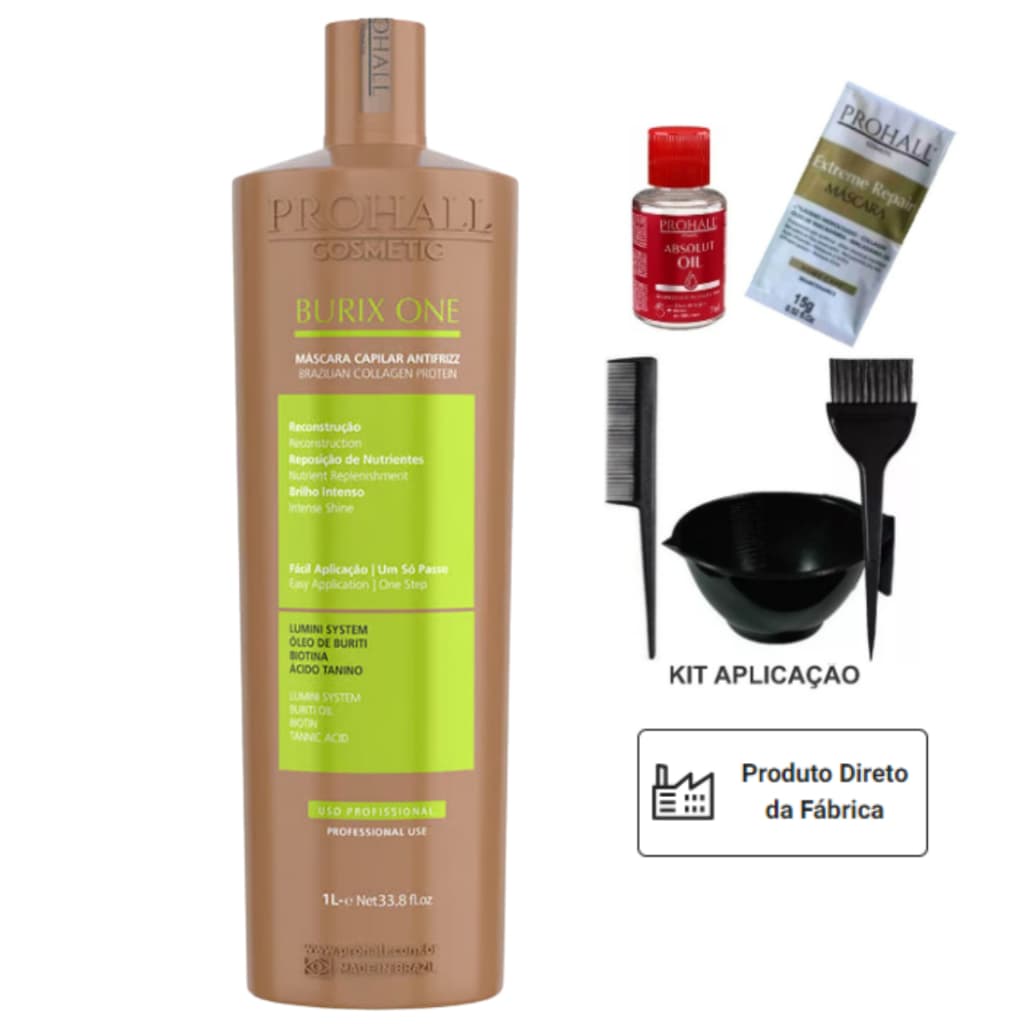Prohall Burix_One Vegana Litro + Kit Aplicação
