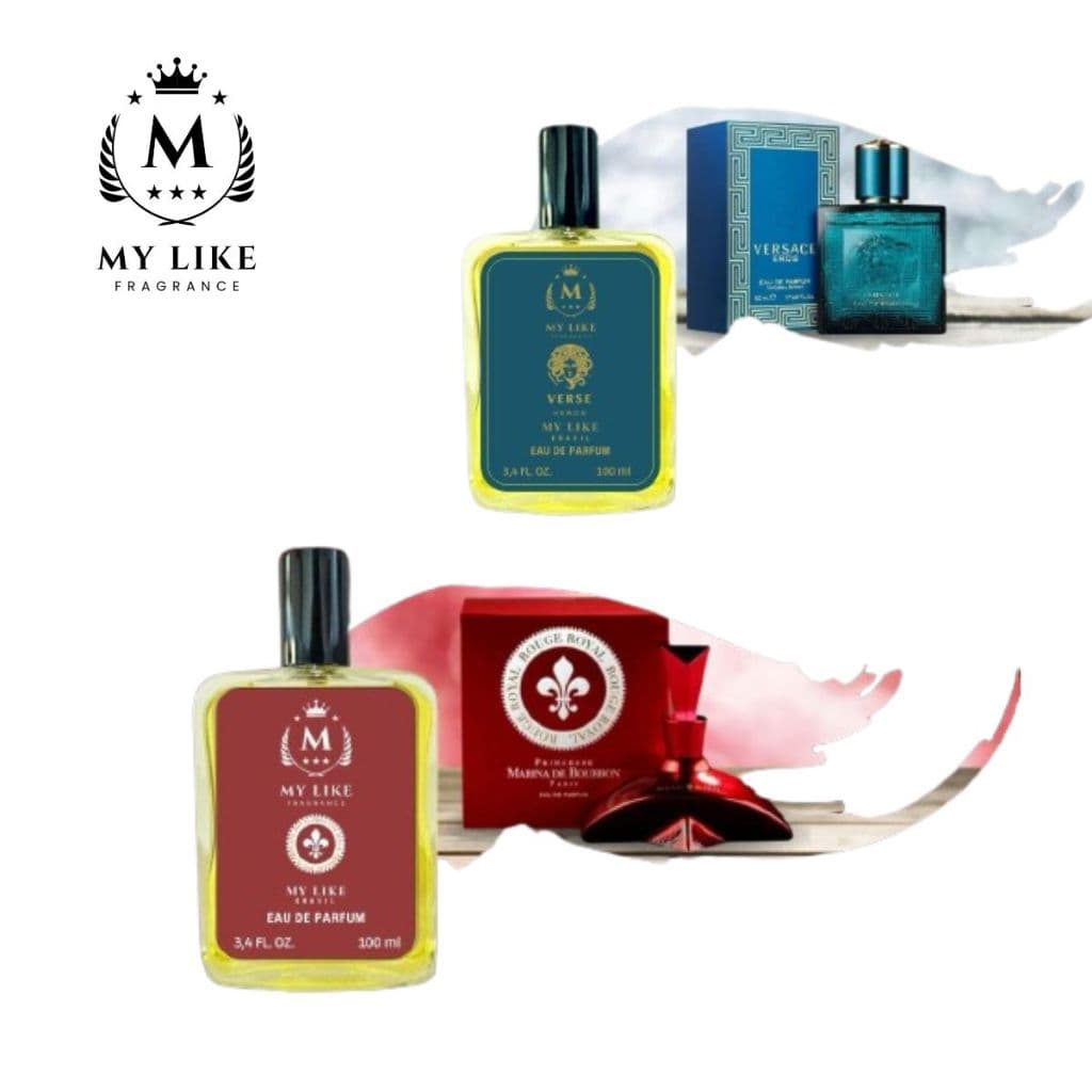 Kit Namorados 2 Perfumes 100ml Eau de Toilette Perfume  Alta Fixação e Qualidade My Like - ENVIO IMEDIATO