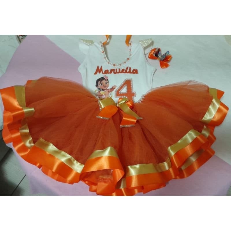 Moana Baby Super Luxo Tutu