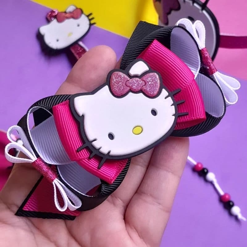 Acessorios Hello Kitty / Laço Hello Kitty/ tiara Hello Kitty/ presilha  com Tererê / Hello Kitty / laço de cabelo