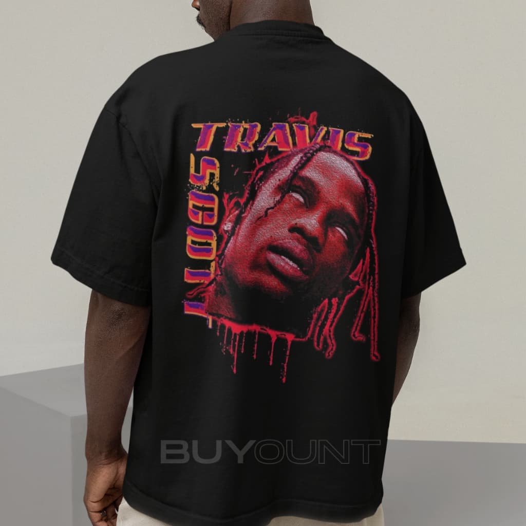 Camiseta Básica Unissex Travis Scott Algodão