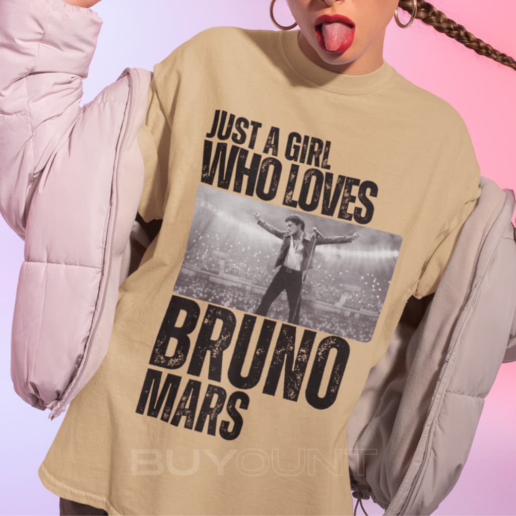 Camiseta Básica Bruno Mars Cantor 90´s Vintage Algodão
