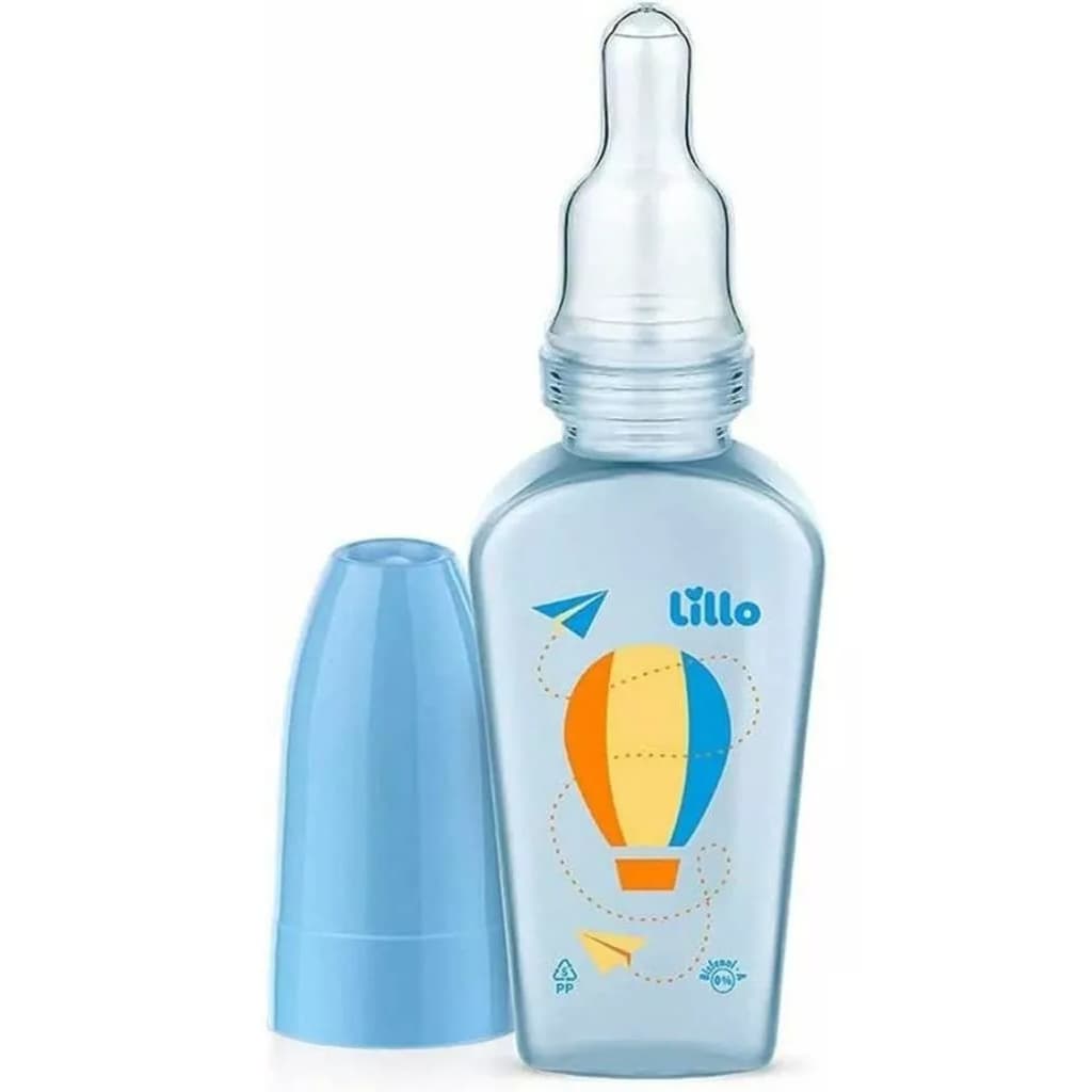 Mamadeira Chuquinha Recem Nascido 50ml Azul - Lillo Balão