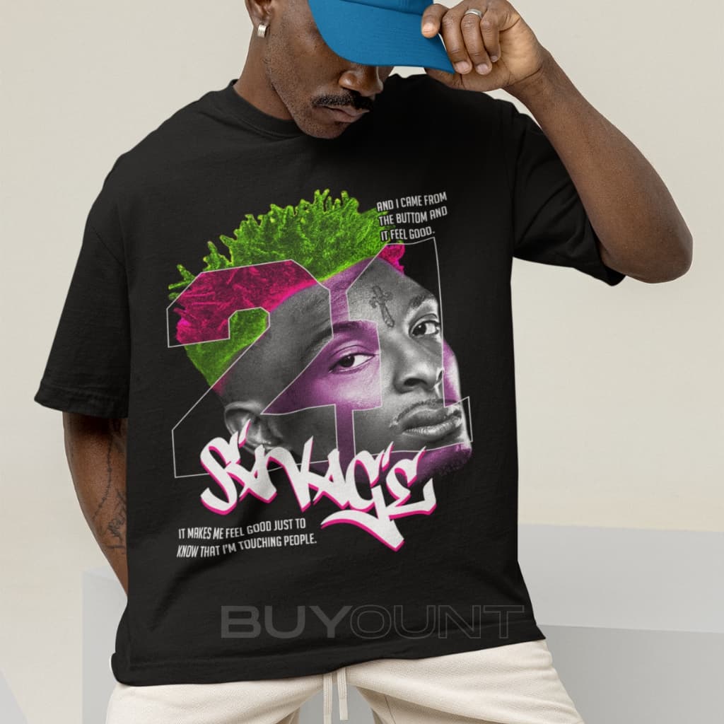 Camiseta Básica 21 Savage Unissex Algodão