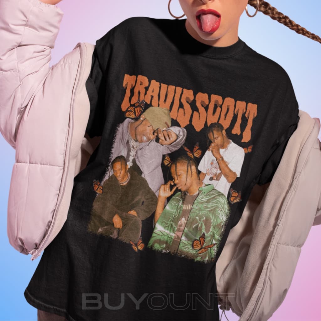 Camiseta Travis Scott Básica Algodão