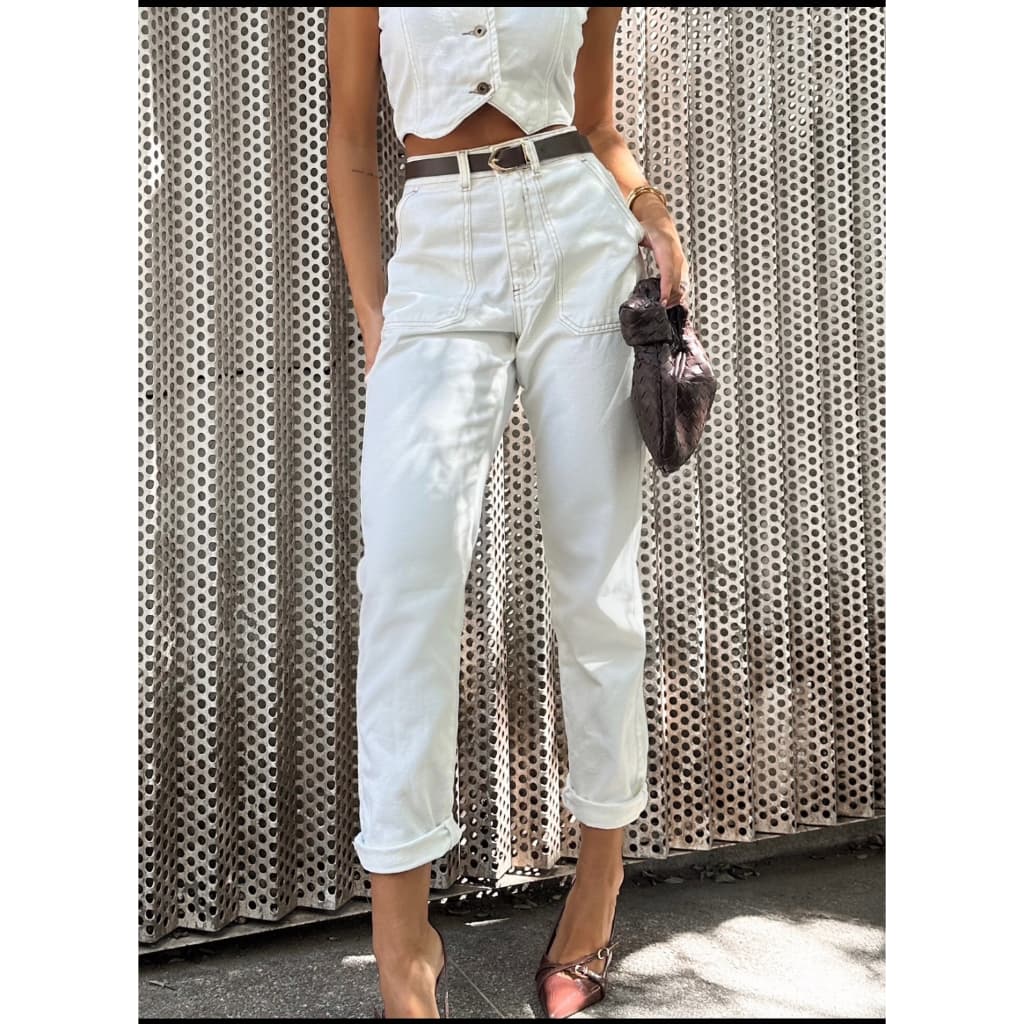 Calça pocket, calça jeans off white, calça