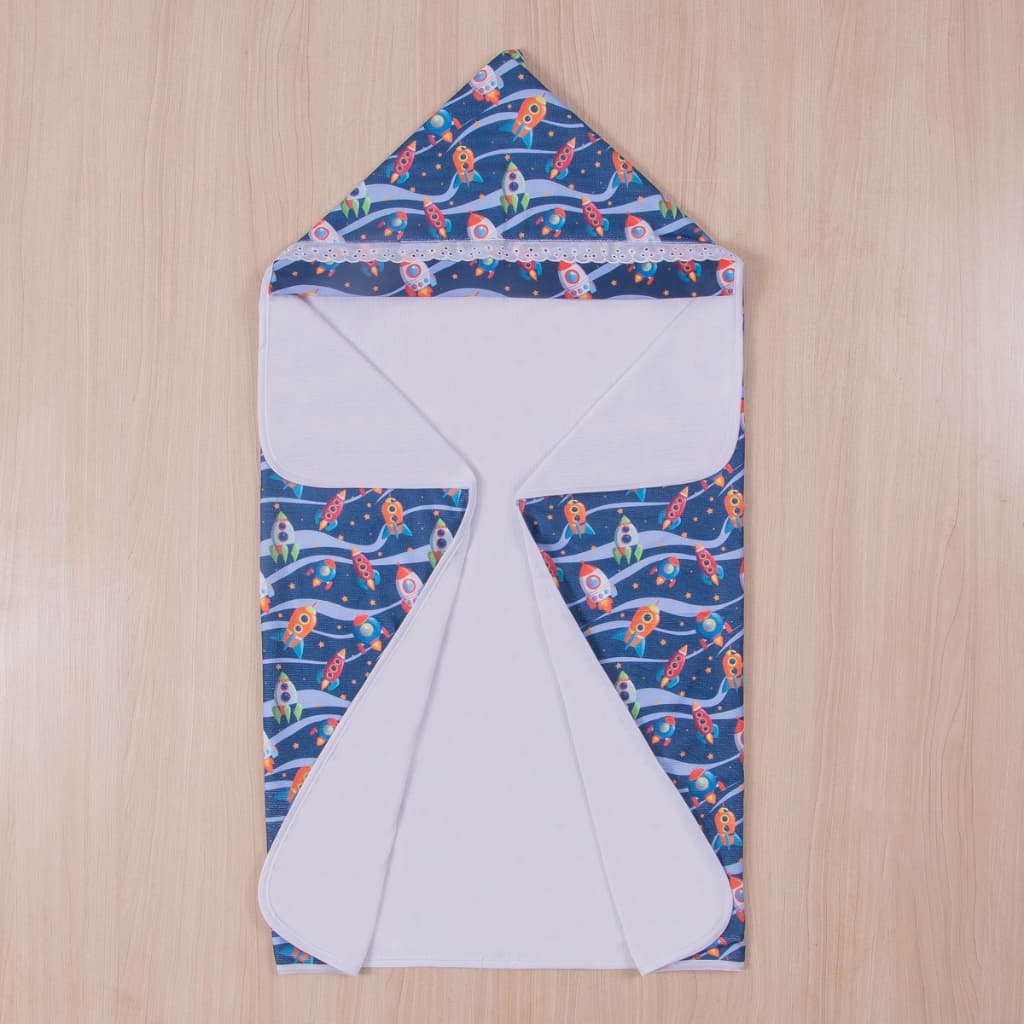 Toalha de Banho Infantil com Capuz Estampada
