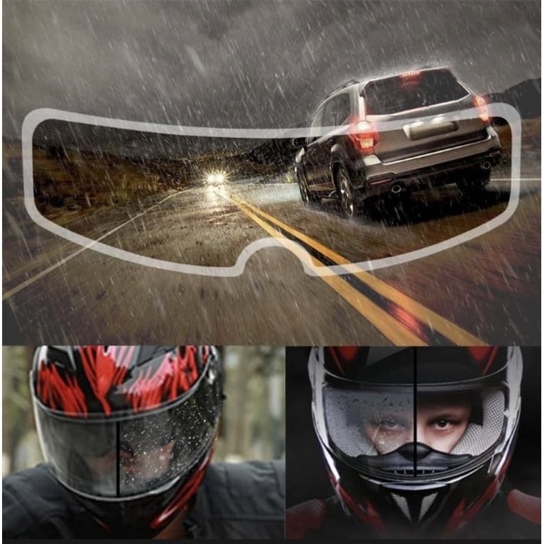 Película De Capacete À Prova De Chuva De Capacete De Motocicleta