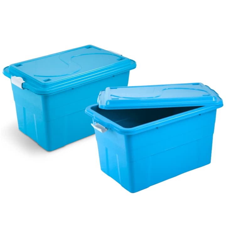 Kit Duas Caixas organizadoras 70 L, Agraplast 904, Diversas Cores