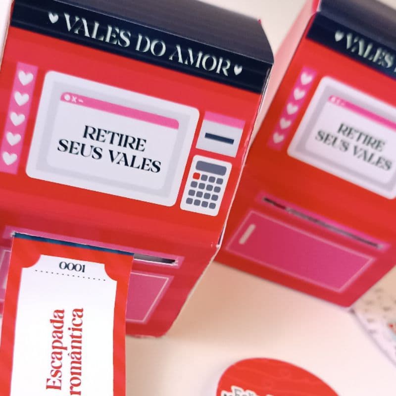 Caixas divertidas vales do amor - dia dos namorados