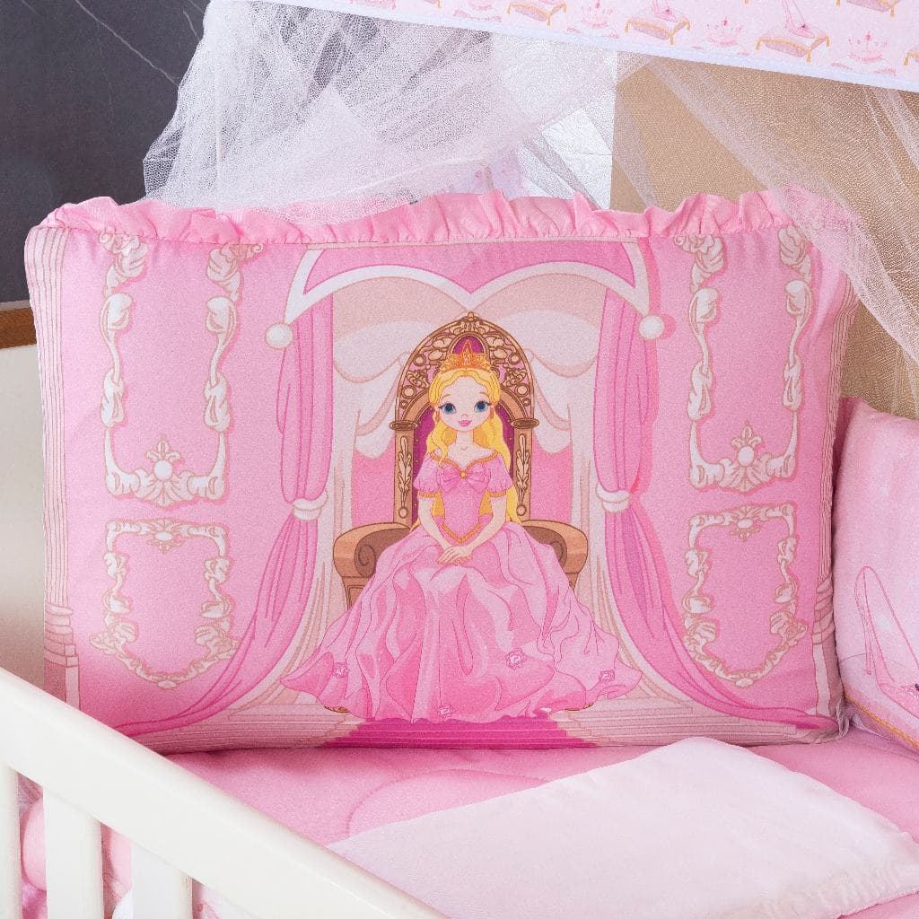 Kit Berço Americano 13 pcs para Bebê Menina Duquesa