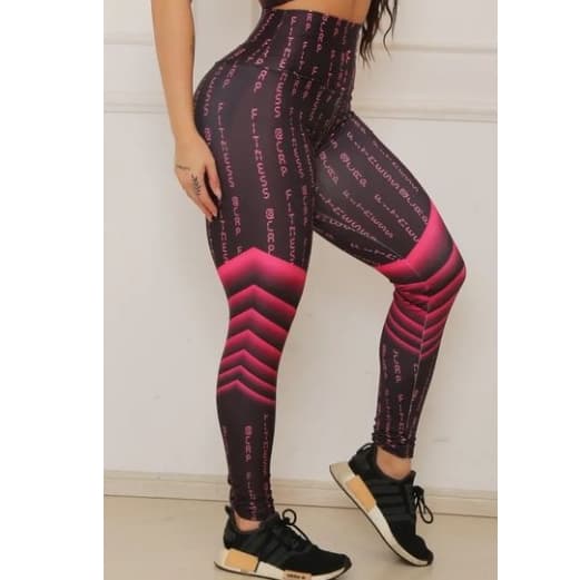 Legging Feminina Suplex Estampada Cintura Alta Zero Transparência