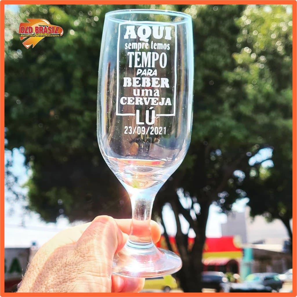 10 und. - Taça de Chopp 300ml - Vidro - Personalizada (transparente)