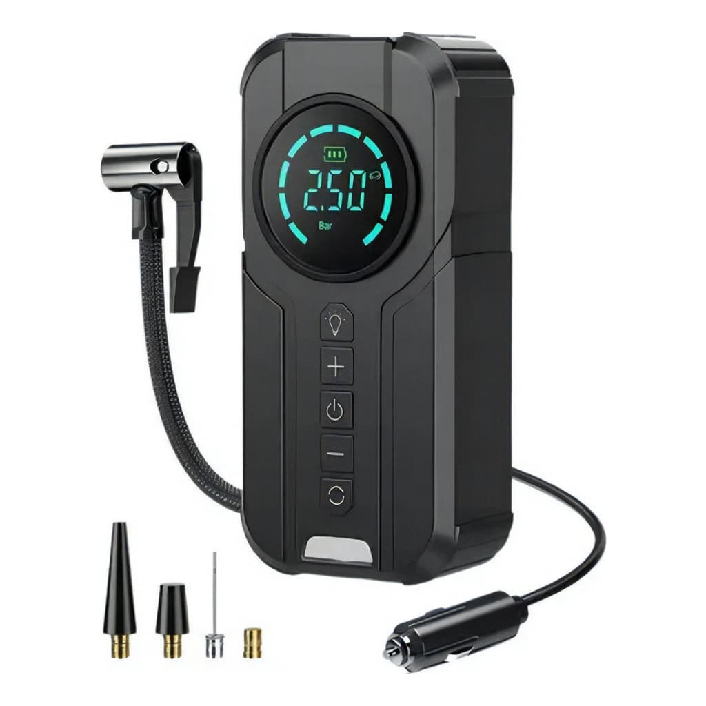 Mini Compressor de ar Inteligente Elétrica COM FIO FUNCIONA APENAS LIGADO NO 12V CARRO