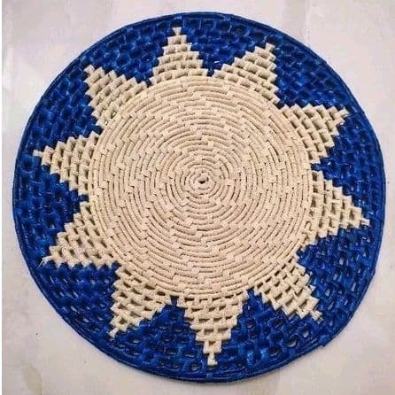 Sousplat Pirâmide Azul Coisas Diferentes Para Casa Artesanato Decoração Elegante Natal Cozinha
