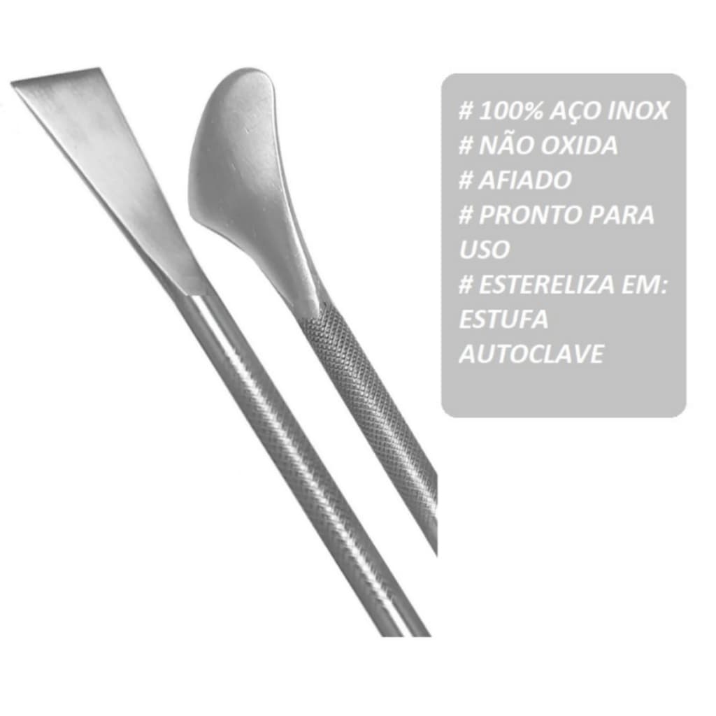 Bisturis para retirada Calos Kit Bisturi Calos Plantar + Calos Dorsal Podologia e Manicure Pedicure AçInox Esterilizável