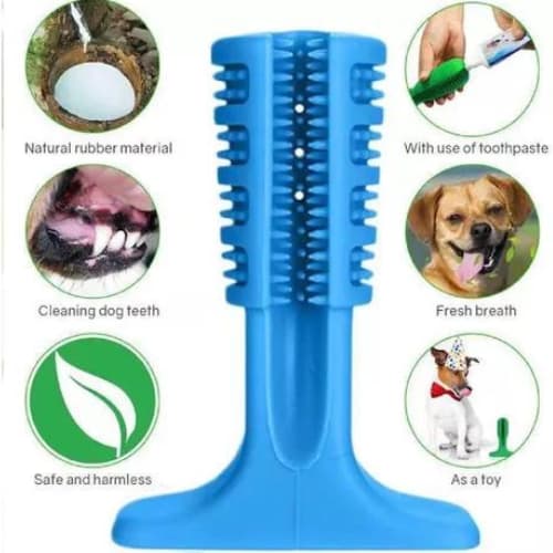 MORDEDOR E ESCOVA DENTAL PET BRINQUEDO MORDEDOR HIGIENIZADORA CAES E GATOS