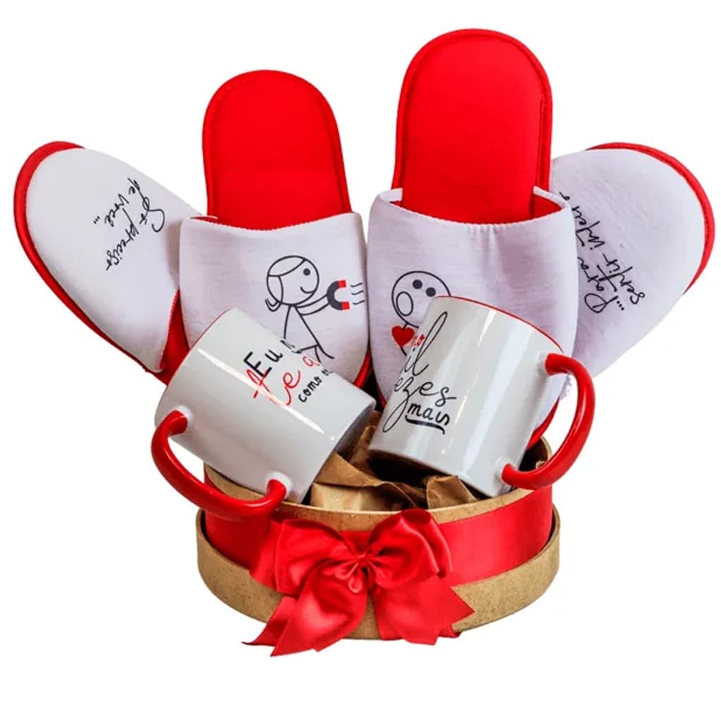 Kit dia dos Namorados, caixa de presente 100% personalizado, conjunto 7